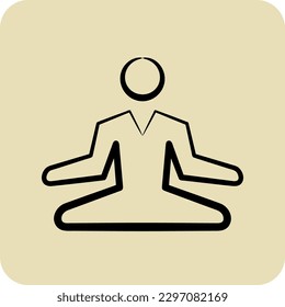 Icon Stress Relief. related to Psychological symbol. glyph style. simple illustration. emotions, empathy, assistance