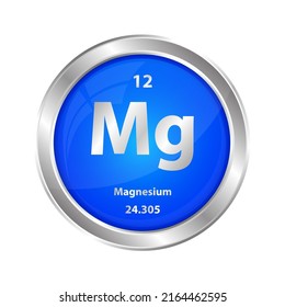 Icon Structure Magnesium Mg Chemical Element Stock Vector (Royalty Free ...