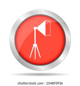 Icon studio light, isolated Exclusive Symbols. Vector