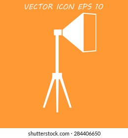 Icon studio light, isolated Exclusive Symbols. Vector