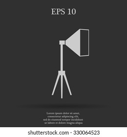 Icon studio light, isolated Exclusive Symbols. Vector