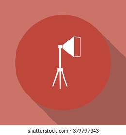 Icon studio light, isolated Exclusive Symbols. Vector