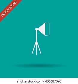 Icon studio light, isolated Exclusive Symbols. Vector