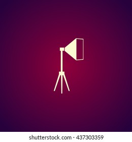 Icon studio light, isolated Exclusive Symbols. Vector