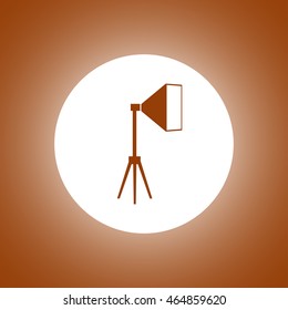 Icon studio light, isolated Exclusive Symbols. Vector