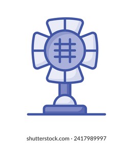 An icon of studio light in trendy design style, spotlight vector design