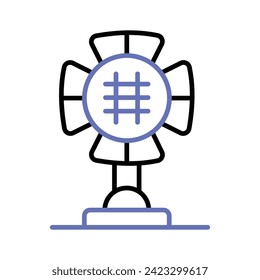 An icon of studio light in trendy design style, spotlight vector design