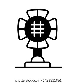 An icon of studio light in trendy design style, spotlight vector design