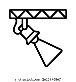 An icon of studio light in trendy design style, spotlight vector design