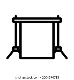 Icon Of Studio Photo Background. Bold outline design with editable stroke width. Vector Illustration.