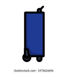 Icon Of Studio Photo Light Bag. Editable Bold Outline With Color Fill Design. Vector Illustration.