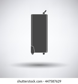 Icon of studio photo light bag on gray background, round shadow. Vector illustration.