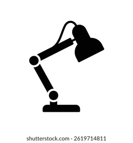 Icon of a study lamp or work lamp to place on the table