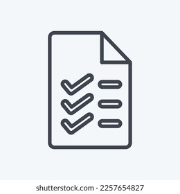 Icon Study Program. related to Education symbol. line style. simple design editable. simple illustration