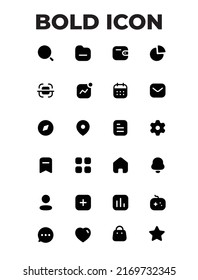 
el estilo de icono negrita es un icono con estilo negrita necesita ui ux diseñador