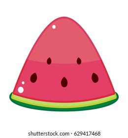 Icon in the style of flat: watermelon.