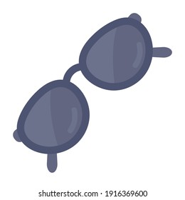 
An icon style of spectacles in modern flat style 