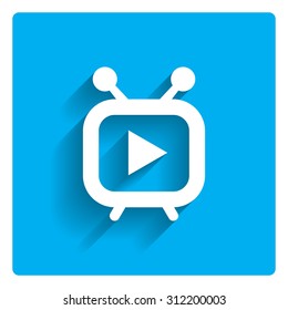 Icon of stylized media player