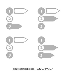 icon of subsections, on a white background, vector illustration