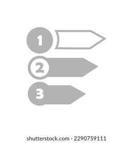 icono de subsecciones, en fondo blanco, ilustración vectorial