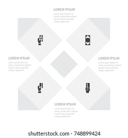 Icon Success Set Of Currency, Cashless, Debit And Other Vector Objects. Also Includes Cashless, Payout, Payment Elements.