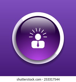 icon suggestion idea concept light bulb person