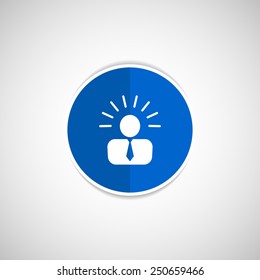 icon suggestion idea concept lightbulb people person