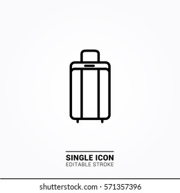 Icon suitcase single icon graphic designer