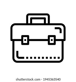 Icon Suitcase With Style Outline
