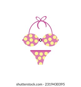icon summer bikini vector illustration