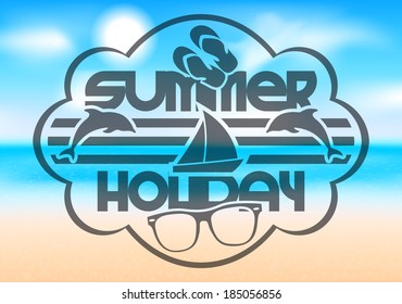 Icon summer holidays