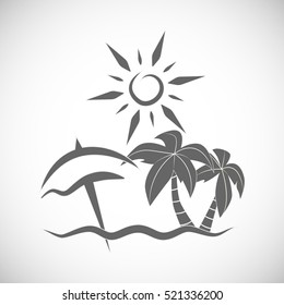 Icon of summer vacation