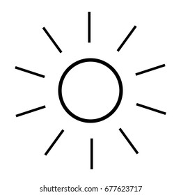 icon sun