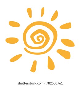 icon sun cartoon