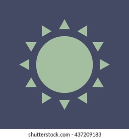 Icon of Sun. Eps-10.