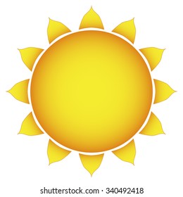 Big Sun Cartoon Stock Vector (Royalty Free) 1266130228 | Shutterstock