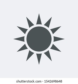icon of the sun. vector flat illustration