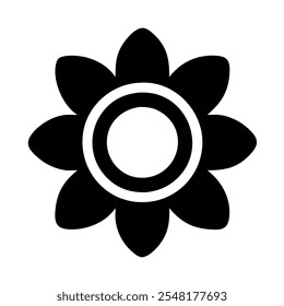 Icon of a sunflower, symbolizing nature or agriculture.