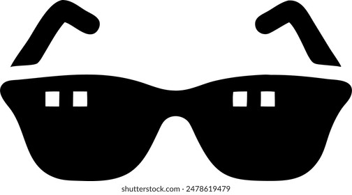 icon of sunglasses, summer vector