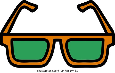 icon of sunglasses, summer vector