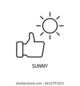Icon a sunny, isolated against a clean background.