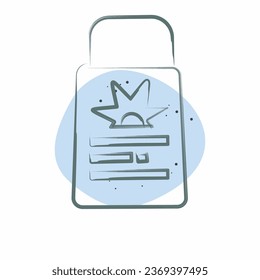 Icon Sunscreen. related to Baseball symbol. Color Spot Style. simple design editable. simple illustration