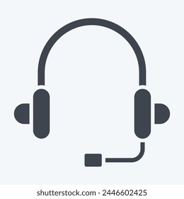 Icon Support. related to Remote Working symbol. glyph style. simple design illustration