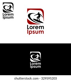 Icon for surfing and extreme sports