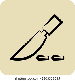 Icon Surgery. suitable for education symbol. hand drawn style. simple design editable. design template