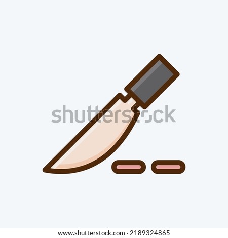 Icon Surgery. suitable for education symbol. flat style. simple design editable. design template vector. simple illustration