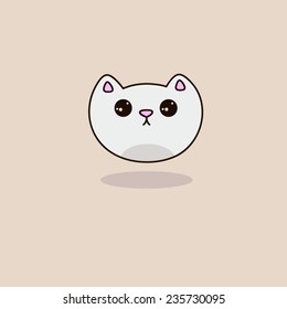 Icon surprised cat
