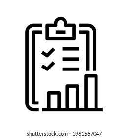 Icon Survey Analytics With Style Outline