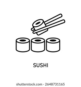 Icon a sushi, isolated against a clean background.