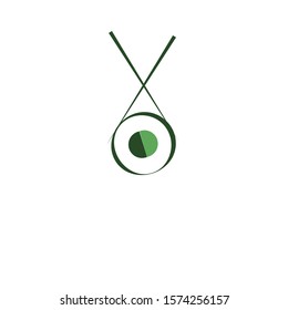Icon sushi, rolls, sticks. Vector icon. Icon for the site.